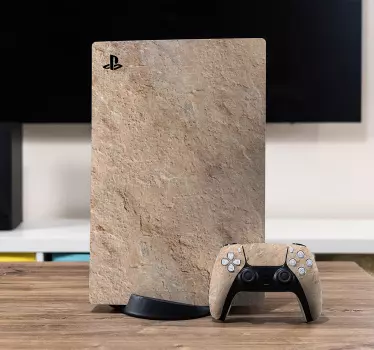 Ps5 skin mit natürlicher steintextur - TenStickers