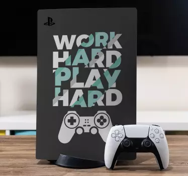 PS5 Skin Mühevoll spielen - TenStickers