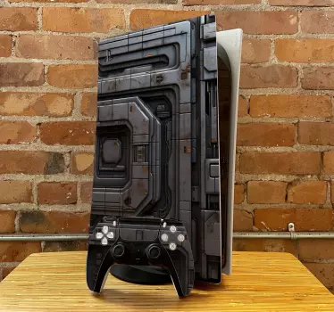 Raumschiff Metallstruktur PS5 Skin - TenStickers