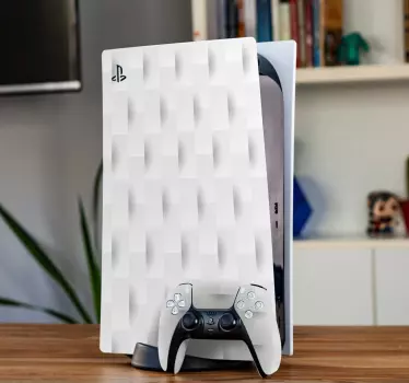 Ps5 skin strukturierte weiße abdeckung - TenStickers