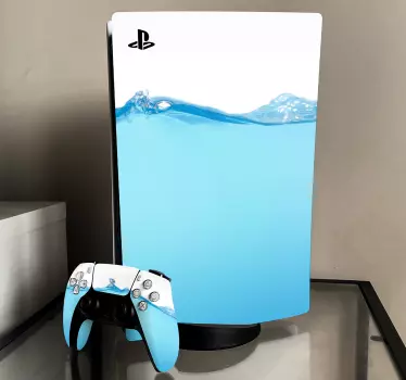 Schwappendes Wasser PS5 Skin - TenStickers