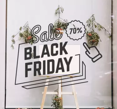 Rabatt Aufkleber black friday-aktion - TenStickers