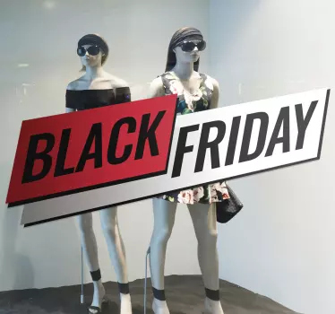 Rabatt aufkleber black friday rabatt-extravaganza - TenStickers
