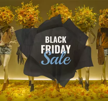 Wandtattoo Black Friday schwarzer Freitag Rabattangebot - TenStickers
