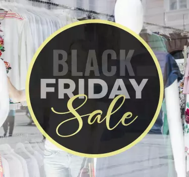 Rabatt aufkleber black friday sale aktion - TenStickers