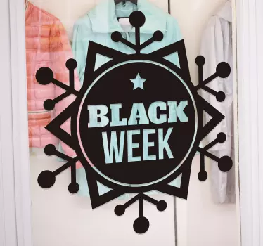 Rabatt Aufkleber black week-verkaufsaktion - TenStickers