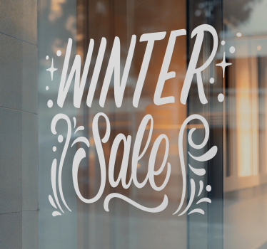 Rabatt Aufkleber einfarbiger winter - TenStickers