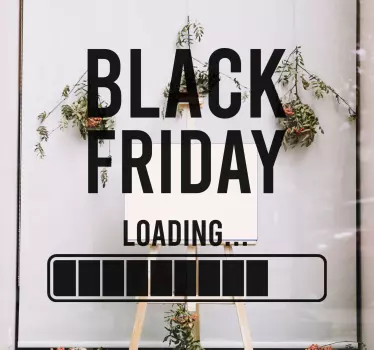 Wandtattoo Black Friday laden von aktionsangeboten - TenStickers