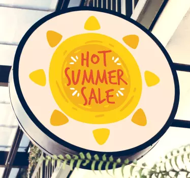 Rabatt aufkleber sommer rabatt aktion - TenStickers