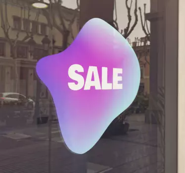 Rabatt aufkleber werbehinweis für fenster - TenStickers