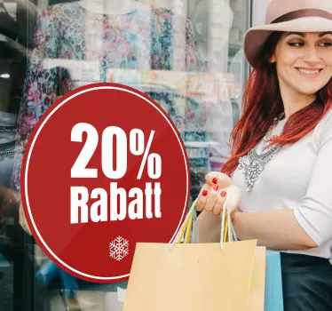 Rabatt Aufkleber Winter - TenStickers