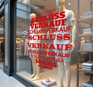 Rabatt Aufkleber wörter im kreis - TenStickers