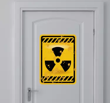 Radioaktives Schild Türaufkleber - TenStickers