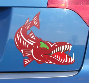 Raubfisch Aufkleber - TenStickers