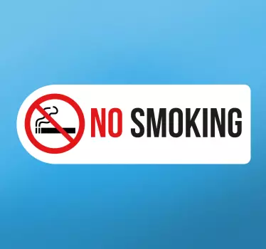 Rauchverbot Schild Sticker - TenStickers