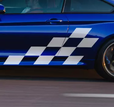 Rennflagge Autoaufkleber - TenStickers