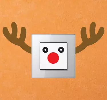 Rentier Lichtschalter Aufkleber - TenStickers