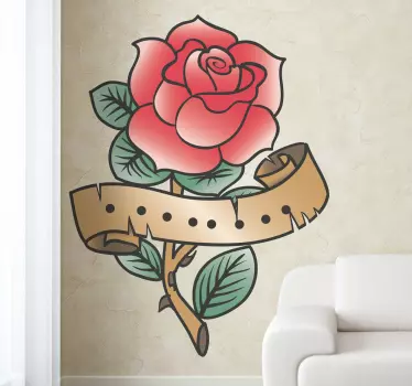 Rose Aufkleber - TenStickers