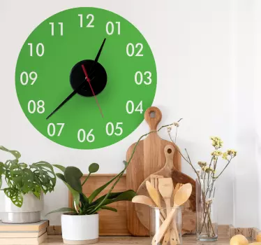 Runde Uhr Aufkleber - TenStickers