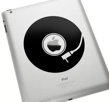 Schallplatte Aufkleber iPad MacBook - TenStickers
