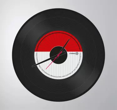 Schallplatte Uhr Aufkleber - TenStickers