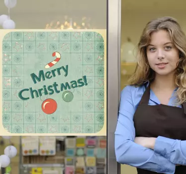 Schaufensteraufkleber Weihnachten Merry Christmas - TenStickers