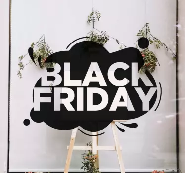 Wandtattoo Black Friday ankündigung des saisonverkaufs - TenStickers