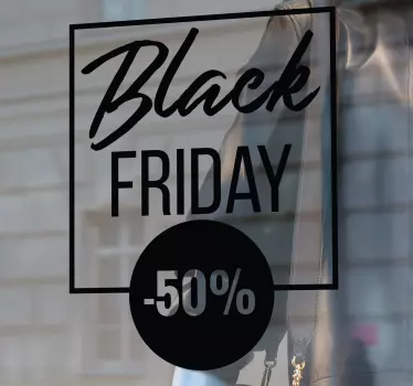 Schaufenster folie black friday sale 50% rabatt - TenStickers