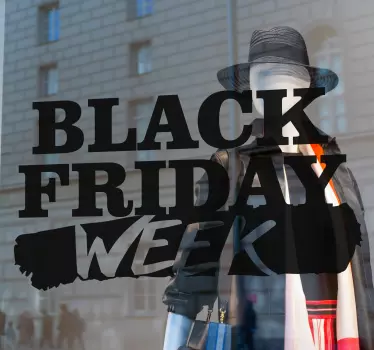 Schaufenster folie black friday wochenende - TenStickers