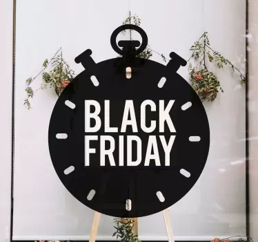 Schaufenster folie countdown black friday - TenStickers