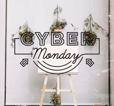 Schaufenster Folie cyber monday-special - TenStickers
