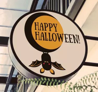 Schaufenster Folie fledermaus mond dekoration - TenStickers