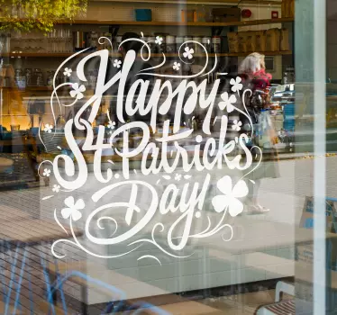 Schaufenster Folie fröhlichen st. Patrick's day - TenStickers