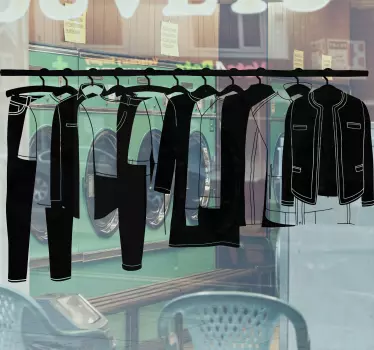 Schaufenster folie für modehängungen display - TenStickers