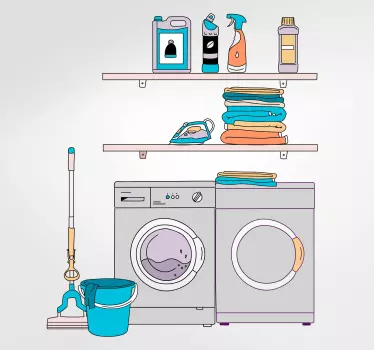 Schaufenster folie für wäschebedarf arrangement - TenStickers