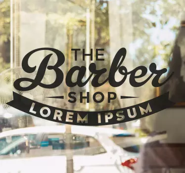 Schaufenster folie im barber shop stil - TenStickers