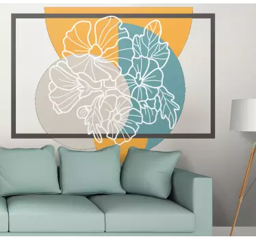 Schaufenster folie im floralen design - TenStickers
