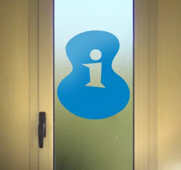 Schaufenster folie informationsschild icon - TenStickers