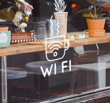 Schaufenster Folie kaffeetassensymbol - TenStickers