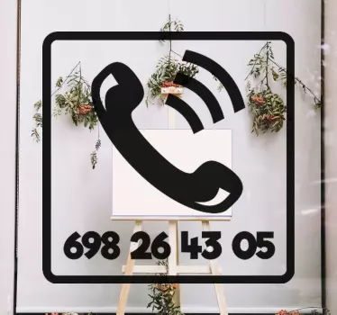 Schaufenster folie klassisches telefon symbol - TenStickers