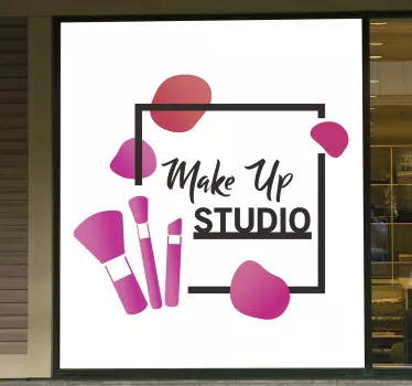Schaufenster folie make up studio - TenStickers