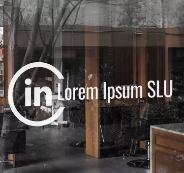 Schaufenster folie mit individuellem logo-display - TenStickers
