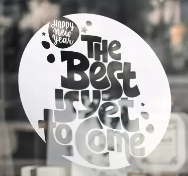 Schaufenster folie neujahrs inspiration - TenStickers