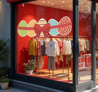 Schaufenster Folie ostereier und band - TenStickers