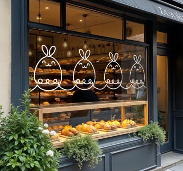 Schaufenster Folie ostergrenze - TenStickers
