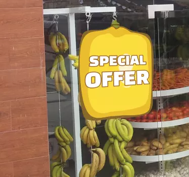 Schaufenster folie sonderangebot zitrone - TenStickers
