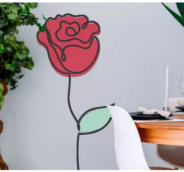 Schaufenster folie stilisiertes rosenblütenmuster - TenStickers