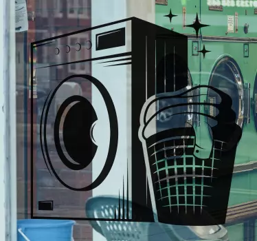 Schaufenster folie waschmaschinen symbol - TenStickers