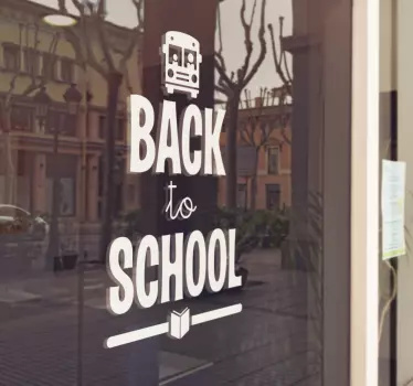 Schaufenster folie zur rückkehr in die schule - TenStickers