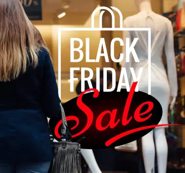 Schaufensteraufkleber Black Friday Sale - TenStickers